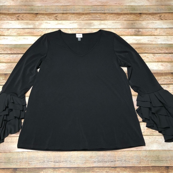 Cupio Ruffle Sleeve Top - Picture 2 of 5